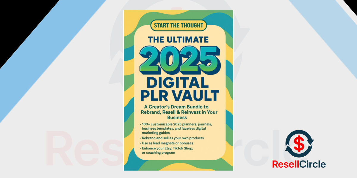 Massive 2025 PLR Bundle with Resale & Rebrand Rights by startthethought