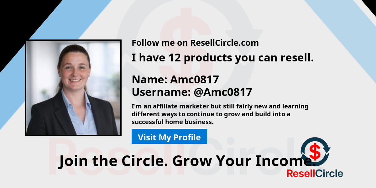 Reselling Profile Amc0817 - resellcircle.com