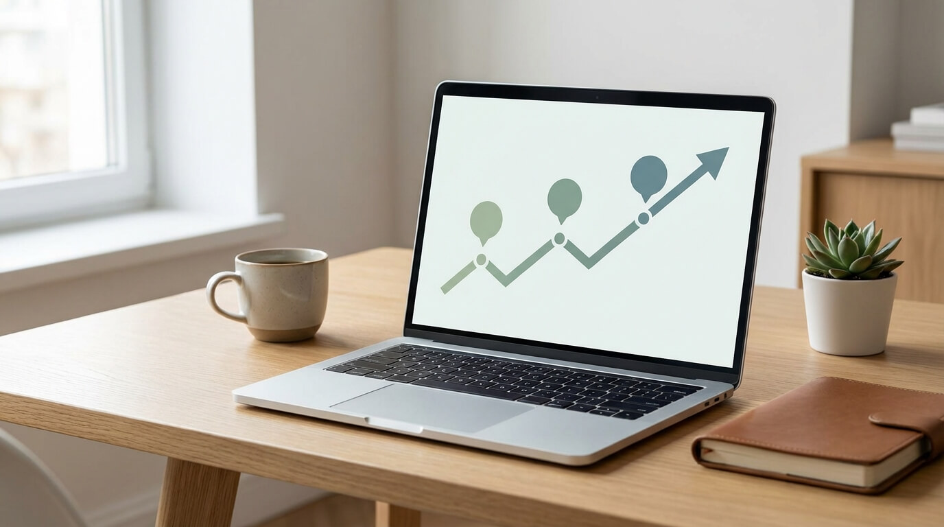 Subscription income stacking visual concept