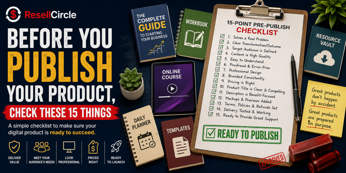 Before You Publish Your Product, Check These 15 Things