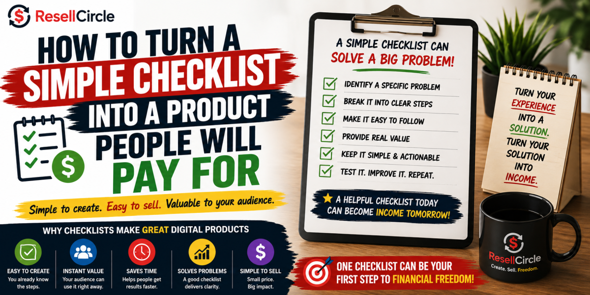 How to Turn a Simple Checklist Into a Product People Will Pay For