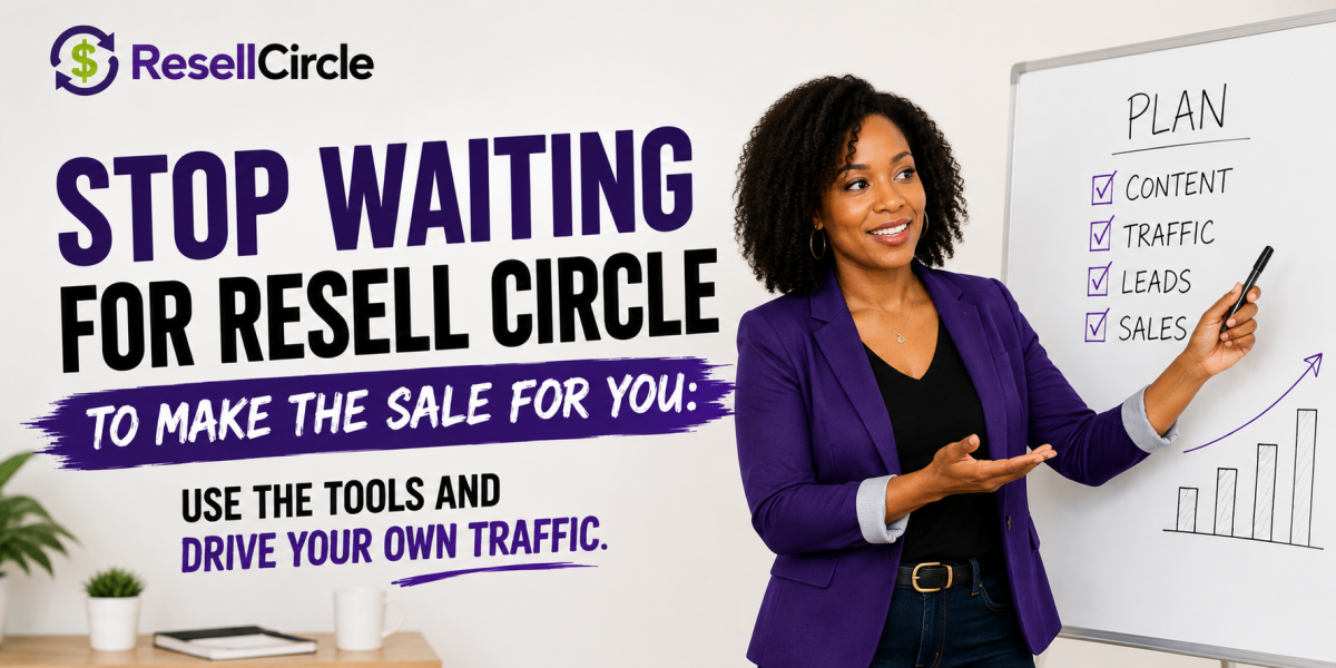 Stop Waiting for Resell Circle to Make the Sale for You: Use the Tools and Drive Your Own Traffic