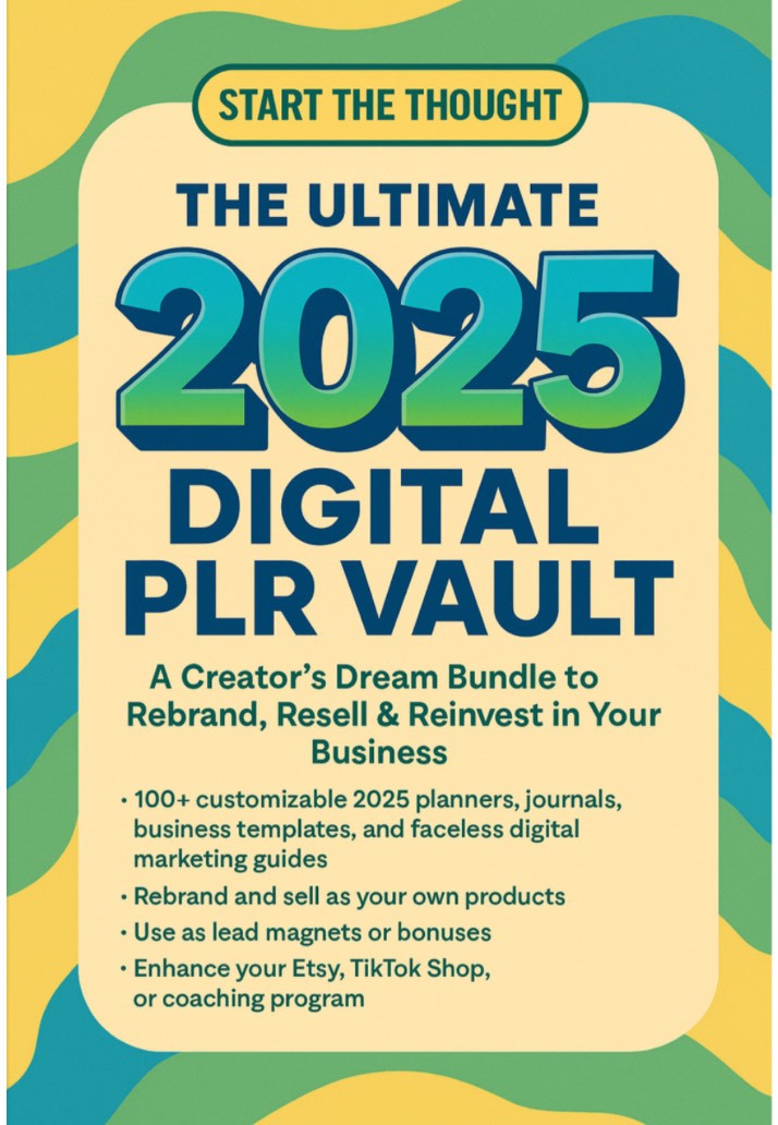 Massive 2025 PLR Bundle with Resale & Rebrand Rights