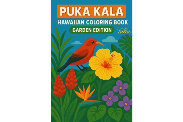 Puka Kala Hawaiian Coloring Book: Garden Edition