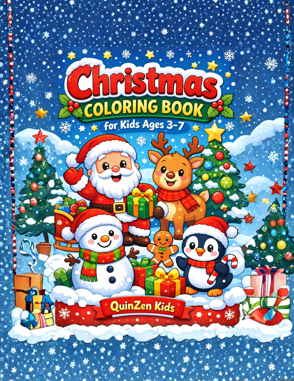 Christmas Coloring Book for Kids Ages 3–7 | Printable PDF | Instant Download | Cute Holiday Coloring Pages | Winter Coloring Sheets