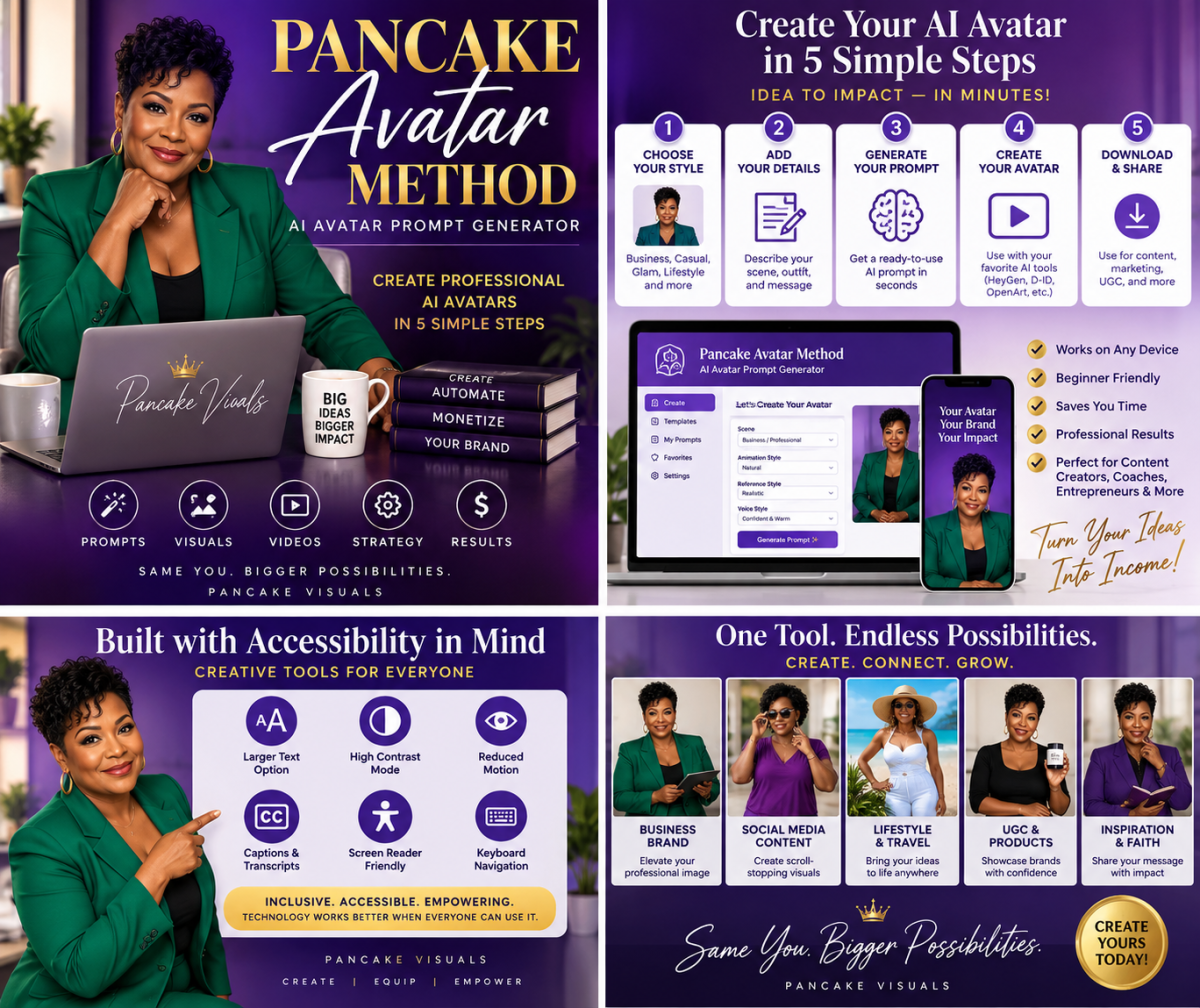 Pancake Avatar Method – AI Avatar Prompt Generator